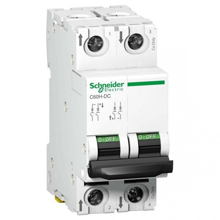 Автоматический выключатель Schneider Electric Acti9 2P 0.5А (C) 10кА, A9N61520