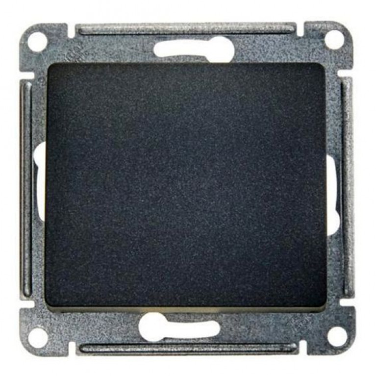Переключатель 1-клавишный Schneider Electric GLOSSA, скрытый монтаж, антрацит, GSL000761