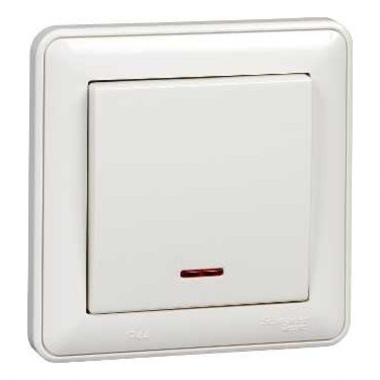 Переключатель 1-клавишный Schneider Electric W59, с подсветкой, скрытый монтаж, белый, VS610-157B-18 Переключатель 1-клавишный Schneider Electric W59, с подсветкой, скрытый монтаж, белый, VS610-157B-18