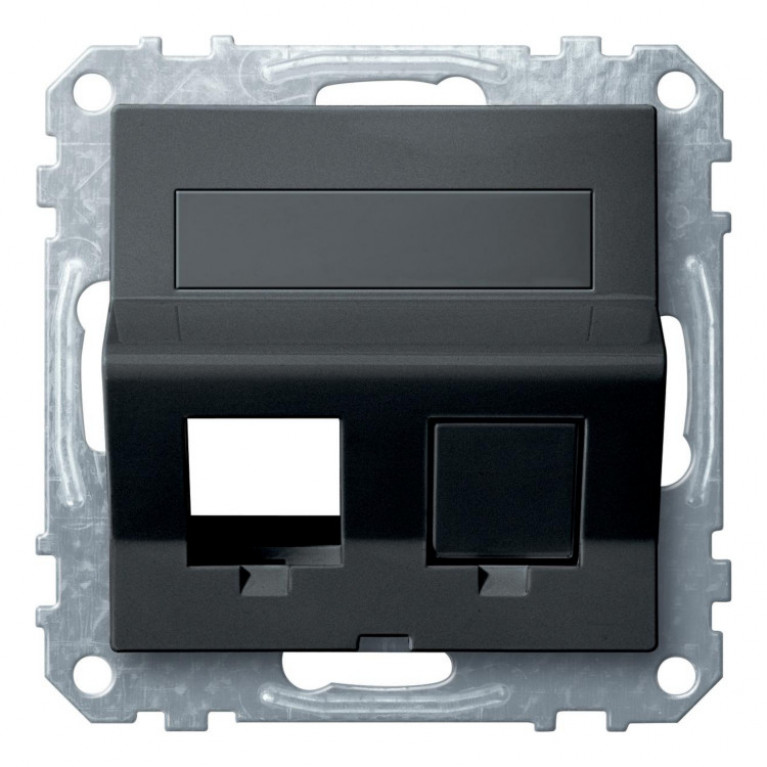 Наклонная плата для Keystone RJ45 антрац
