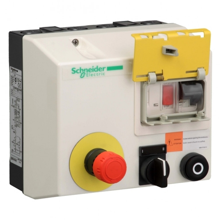 Реверсивный пускатель в корпусе Schneider Electric TeSys LJ 6А, 4кВт 400//24В, LJ8K09Q714