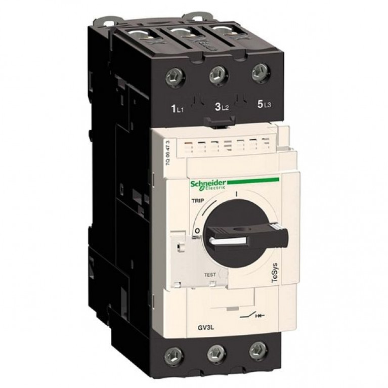 Силовой автомат для защиты двигателя Schneider Electric TeSys GV3 40А 3P, магнитный расцепитель, GV3L40