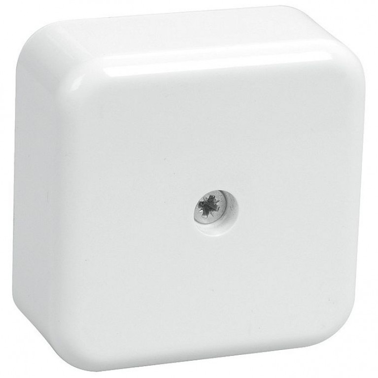 Коробка КМ41206-01 распаячная для о//п 50х50х20 мм белая (4 клеммы 3мм2)