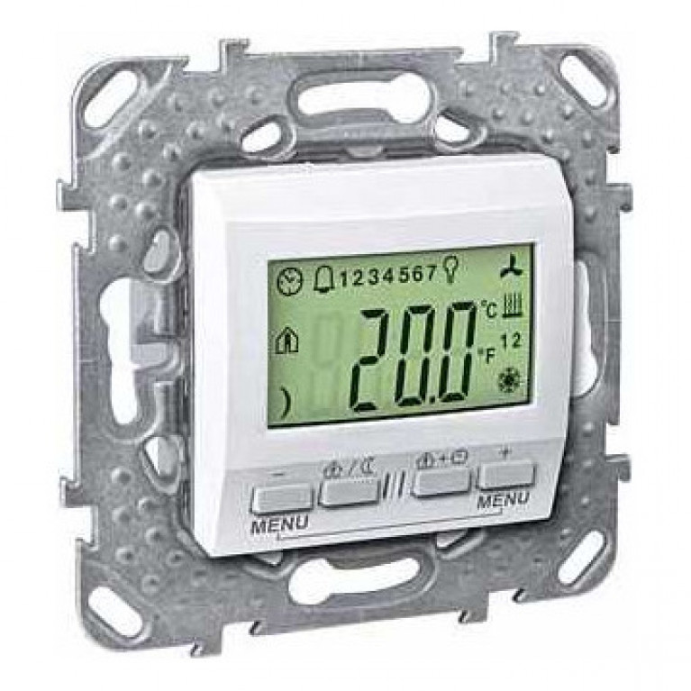 ТЕРМОРЕГУЛЯТОР KNX С ДИСПЛЕЕМ, БЕЛЫЙ