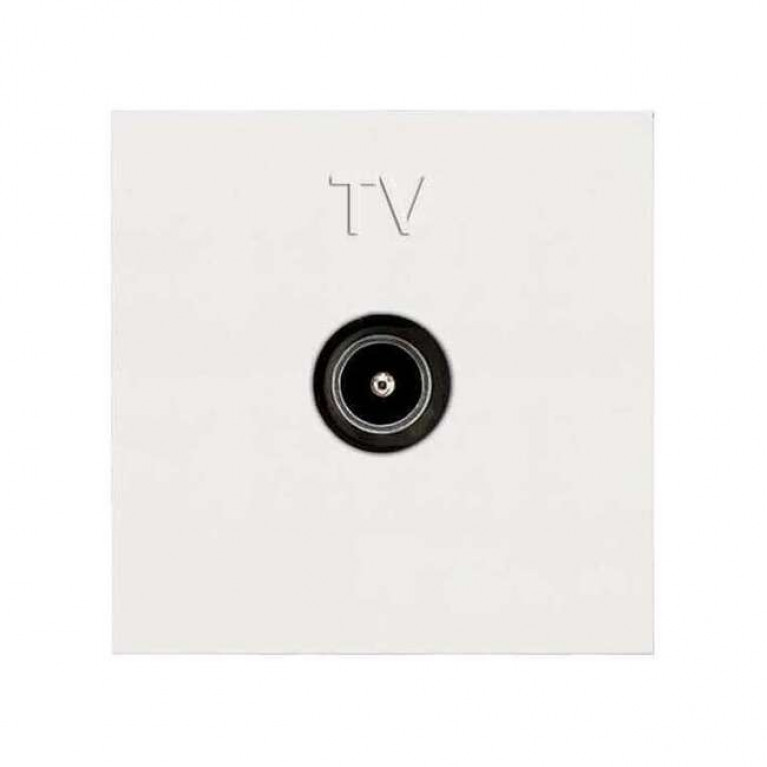 Розетка TV ABB ZENIT, одиночная, альпийский белый, 2CLA225070N1101