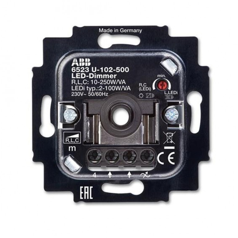 Механизм поворотного светорегулятора-переключателя ABB коллекции BJE, 100 Вт, 2CKA006512A0335