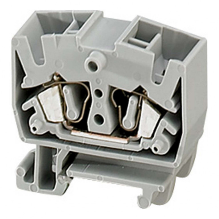 МИНИ КЛЕММНИК ПРУЖ,15MM DIN,ПРОХОД, 4ТЧК, 2,5ММ?,СИНИЙ