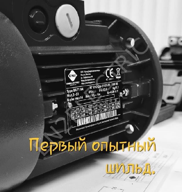 Первый опытный шильдик